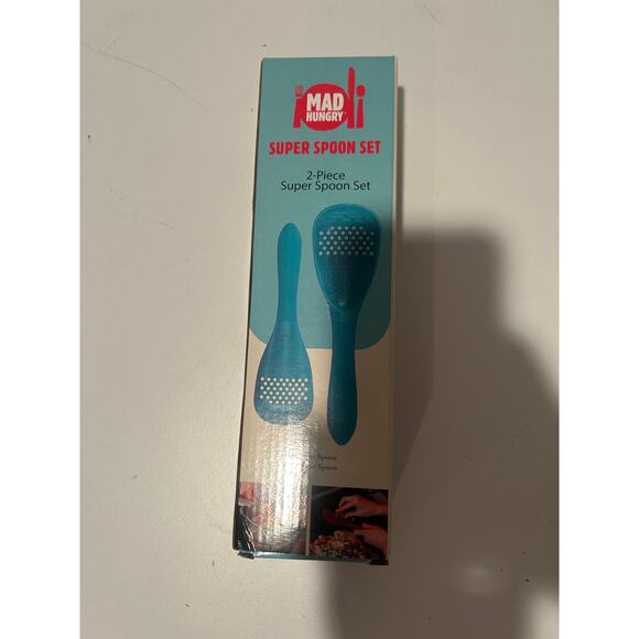 Mad Hungry Spurtle Silicone Set 2-Piece Kitchen Super Spoon & Skinny Spurtle New - Picture 1 of 2